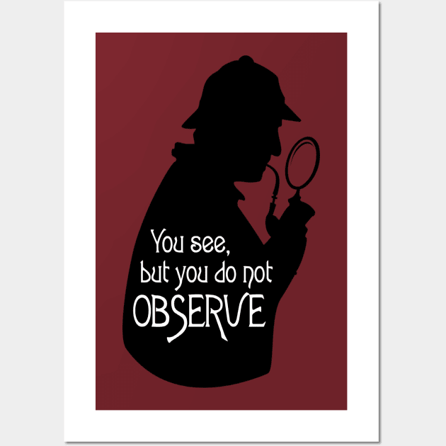 Sherlock Holmes Fan Wall Art by Monorails and Magic